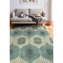 Chelsea Aqua 8 ft. x 10 ft. (7'6" x 9'6") Geometric Contemporary Area Rug by BASHIAN 8 Chelsea Aqua 8 ft. x 10 ft. (7'6" x 9'6") Geometric Contemporary Area Rug by BASHIAN -BASHIAN Shop aqua bashian area rugs 649652134116 31 1000