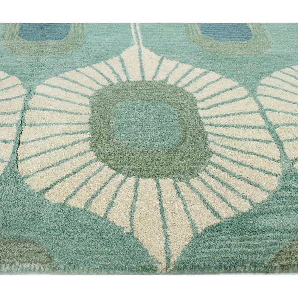 Chelsea Aqua 8 ft. x 10 ft. (7'6" x 9'6") Geometric Contemporary Area Rug by BASHIAN 2 Chelsea Aqua 8 ft. x 10 ft. (7'6" x 9'6") Geometric Contemporary Area Rug by BASHIAN - Image 2