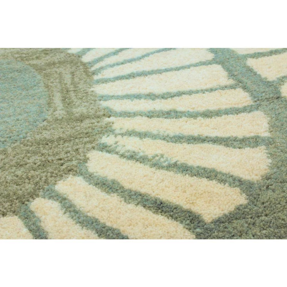 Chelsea Aqua 8 ft. x 10 ft. (7'6" x 9'6") Geometric Contemporary Area Rug by BASHIAN 5 Chelsea Aqua 8 ft. x 10 ft. (7'6" x 9'6") Geometric Contemporary Area Rug by BASHIAN - Image 5