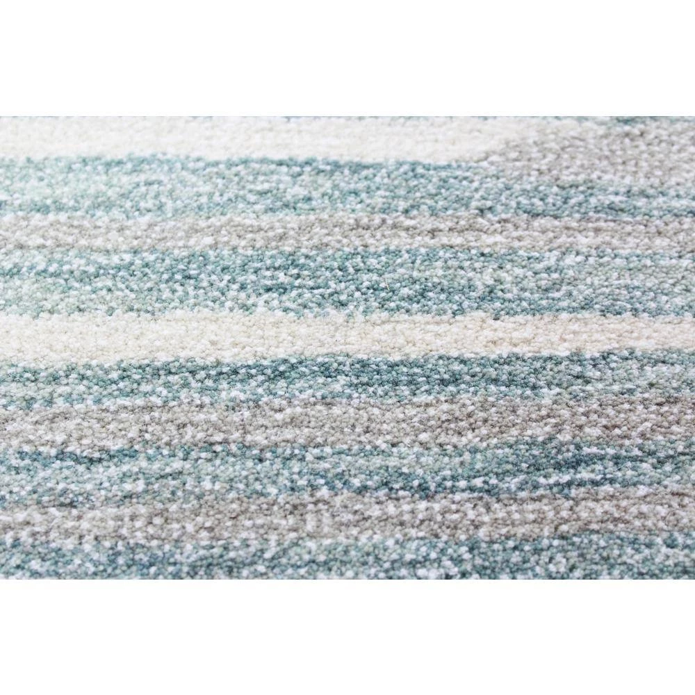 Greenwich Aqua 4 ft. x 6 ft. (3'9" x 5'9") Geometric Contemporary Accent Rug by BASHIAN 4 Greenwich Aqua 4 ft. x 6 ft. (3'9" x 5'9") Geometric Contemporary Accent Rug by BASHIAN - Image 4