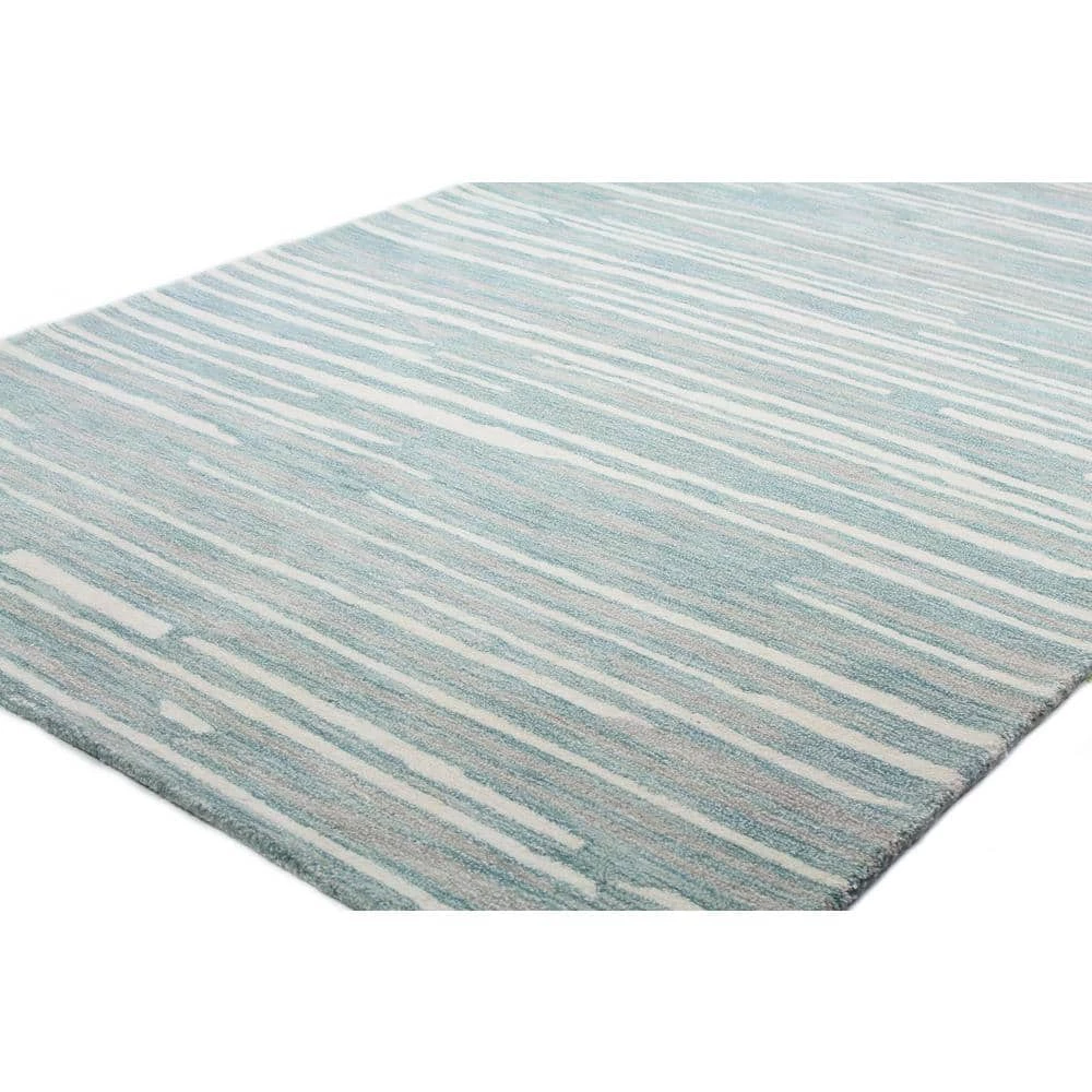 Greenwich Aqua 4 ft. x 6 ft. (3'9" x 5'9") Geometric Contemporary Accent Rug by BASHIAN 2 Greenwich Aqua 4 ft. x 6 ft. (3'9" x 5'9") Geometric Contemporary Accent Rug by BASHIAN - Image 2