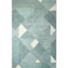 Greenwich Aqua 9 ft. x 12 ft. (8'6" x 11'6") Abstract Contemporary Area Rug by BASHIAN