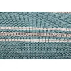 Lanai Aqua 3 ft. x 8 ft. Geometric Transitional Indoor/Outdoor Runner Rug by BASHIAN -BASHIAN Shop aqua bashian area rugs 649652310596 1f 1000