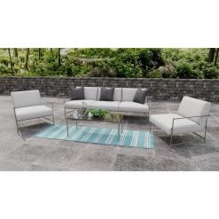 Lanai Aqua 3 ft. x 8 ft. Geometric Transitional Indoor/Outdoor Runner Rug by BASHIAN -BASHIAN Shop aqua bashian area rugs 649652310596 31 1000