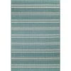 Lanai Aqua 3 ft. x 8 ft. Geometric Transitional Indoor/Outdoor Runner Rug by BASHIAN