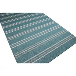 Lanai Aqua 3 ft. x 8 ft. Geometric Transitional Indoor/Outdoor Runner Rug by BASHIAN -BASHIAN Shop aqua bashian area rugs 649652310596 e1 1000