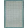 Lanai Aqua 3 ft. x 8 ft. Geometric Transitional Indoor/Outdoor Runner Rug by BASHIAN