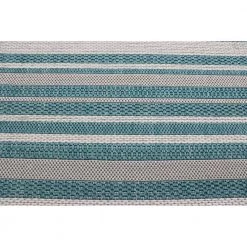 Lanai Aqua 4 ft. x 6 ft. Geometric Transitional Indoor/Outdoor Accent Rug by BASHIAN -BASHIAN Shop aqua bashian area rugs 649652310640 1f 1000