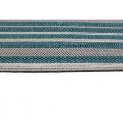 Lanai Aqua 4 ft. x 6 ft. Geometric Transitional Indoor/Outdoor Accent Rug by BASHIAN -BASHIAN Shop aqua bashian area rugs 649652310640 44 1000
