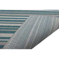 Lanai Aqua 4 ft. x 6 ft. Geometric Transitional Indoor/Outdoor Accent Rug by BASHIAN -BASHIAN Shop aqua bashian area rugs 649652310640 4f 1000