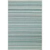 Lanai Aqua 4 ft. x 6 ft. Geometric Transitional Indoor/Outdoor Accent Rug by BASHIAN