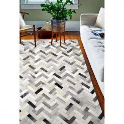 Santa Fe Ash 9 ft. x 12 ft. Chevron Contemporary Area Rug by BASHIAN -BASHIAN Shop ash bashian area rugs 649652117751 31 1000