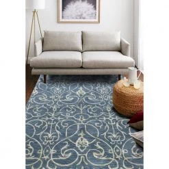 Greenwich Azure 8 ft. x 10 ft. (7'9" x 9'9") Floral Transitional Area Rug by BASHIAN 5 Greenwich Azure 8 ft. x 10 ft. (7'9" x 9'9") Floral Transitional Area Rug by BASHIAN -BASHIAN Shop azure bashian area rugs 649652136318 31 1000