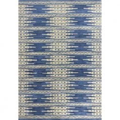 Chelsea Azure 8 ft. x 10 ft. (7'6" x 9'6") Geometric Contemporary Area Rug by BASHIAN