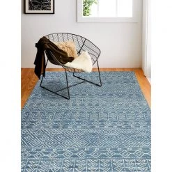 Venezia Azure 4 ft. x 6 ft. (3'6" x 5'6") Geometric Transitional Accent Rug by BASHIAN -BASHIAN Shop azure bashian area rugs 649652305110 31 1000
