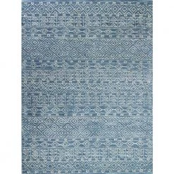 Venezia Azure 4 ft. x 6 ft. (3'6" x 5'6") Geometric Transitional Accent Rug by BASHIAN