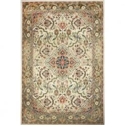 Buckingham Beige 8 ft. x 11 ft. (7'9" x 11') Floral Traditional Area Rug by BASHIAN