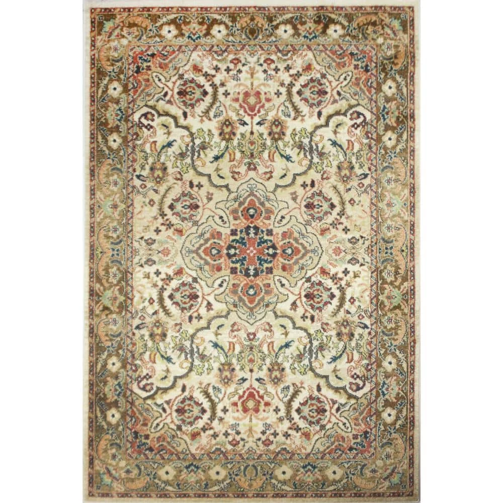 Buckingham Beige 8 ft. x 11 ft. (7'9" x 11') Floral Traditional Area Rug by BASHIAN 1 Buckingham Beige 8 ft. x 11 ft. (7'9" x 11') Floral Traditional Area Rug by BASHIAN