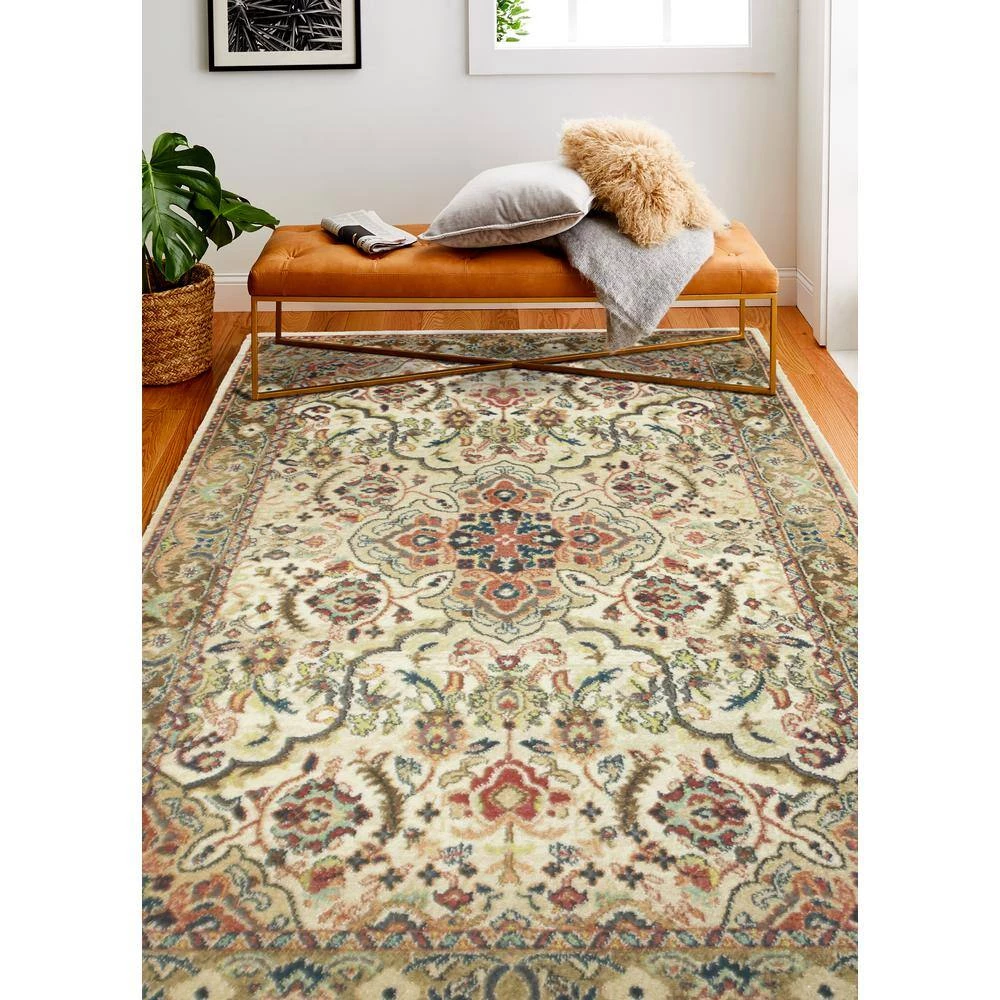 Buckingham Beige 8 ft. x 11 ft. (7'9" x 11') Floral Traditional Area Rug by BASHIAN 2 Buckingham Beige 8 ft. x 11 ft. (7'9" x 11') Floral Traditional Area Rug by BASHIAN - Image 2