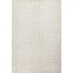 Verona Beige 9 ft. x 12 ft. (8'6" x 11'6") Geometric Transitional Area Rug by BASHIAN