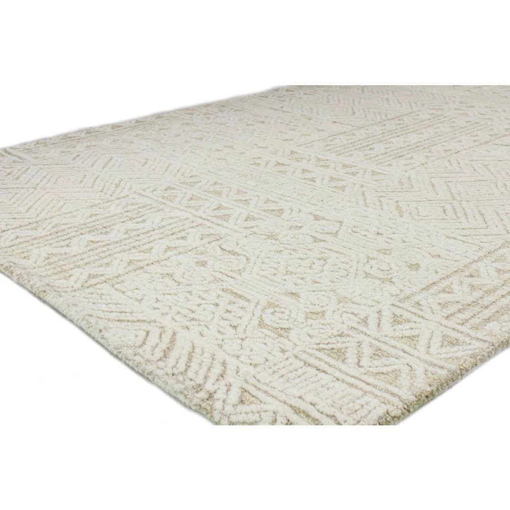 Verona Beige 9 ft. x 12 ft. (8'6" x 11'6") Geometric Transitional Area Rug by BASHIAN 2 Verona Beige 9 ft. x 12 ft. (8'6" x 11'6") Geometric Transitional Area Rug by BASHIAN - Image 2