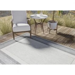 Lanai Beige/Grey 8 ft. x 10 ft. (7 ft. 10 in. x 10 ft.) Geometric Transitional Indoor/Outdoor Area Rug by BASHIAN -BASHIAN Shop beige grey bashian area rugs 649652310800 31 1000