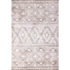 Tangier Biscuit 5 ft. x 8 ft. (5 ft. x 7 ft. 6 in.) Geometric Contemporary Area Rug by BASHIAN
