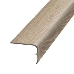 Bisque 1.32 in. Thick x 1.88 in. Wide x 78.7 in. Length Vinyl Stair Nose Molding by PERFORMANCE ACCESSORIES