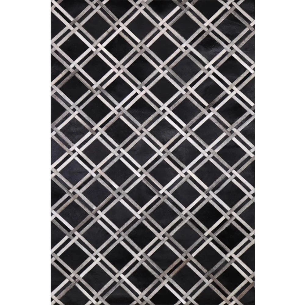 Santa Fe Black 4 ft. x 6 ft. Geometric Contemporary Accent Rug by BASHIAN 1 Santa Fe Black 4 ft. x 6 ft. Geometric Contemporary Accent Rug by BASHIAN