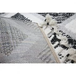 Navajo Black/Ivory 4 ft. x 6 ft. (3'6" x 5'6") Geometric Contemporary Accent Rug by BASHIAN -BASHIAN Shop black ivory bashian area rugs 649652296067 66 1000