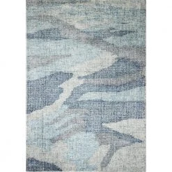 Luminous Blue 8 ft. x 10 ft. (7 ft. 6 in. x 9 ft. 6 in.) Abstract Contemporary Area Rug by BASHIAN