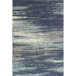 Everek Blue 10 ft. x 14 ft. (9'6" x 13'6") Abstract Contemporary Area Rug by BASHIAN