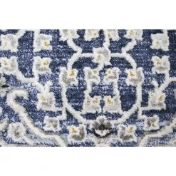 Sevilla Blue 4 ft. x 6 ft. (3 ft. 6 in. x 5 ft. 6 in.) Floral Transitional Accent Area Rug by BASHIAN -BASHIAN Shop blue bashian area rugs 649652304830 4f 1000