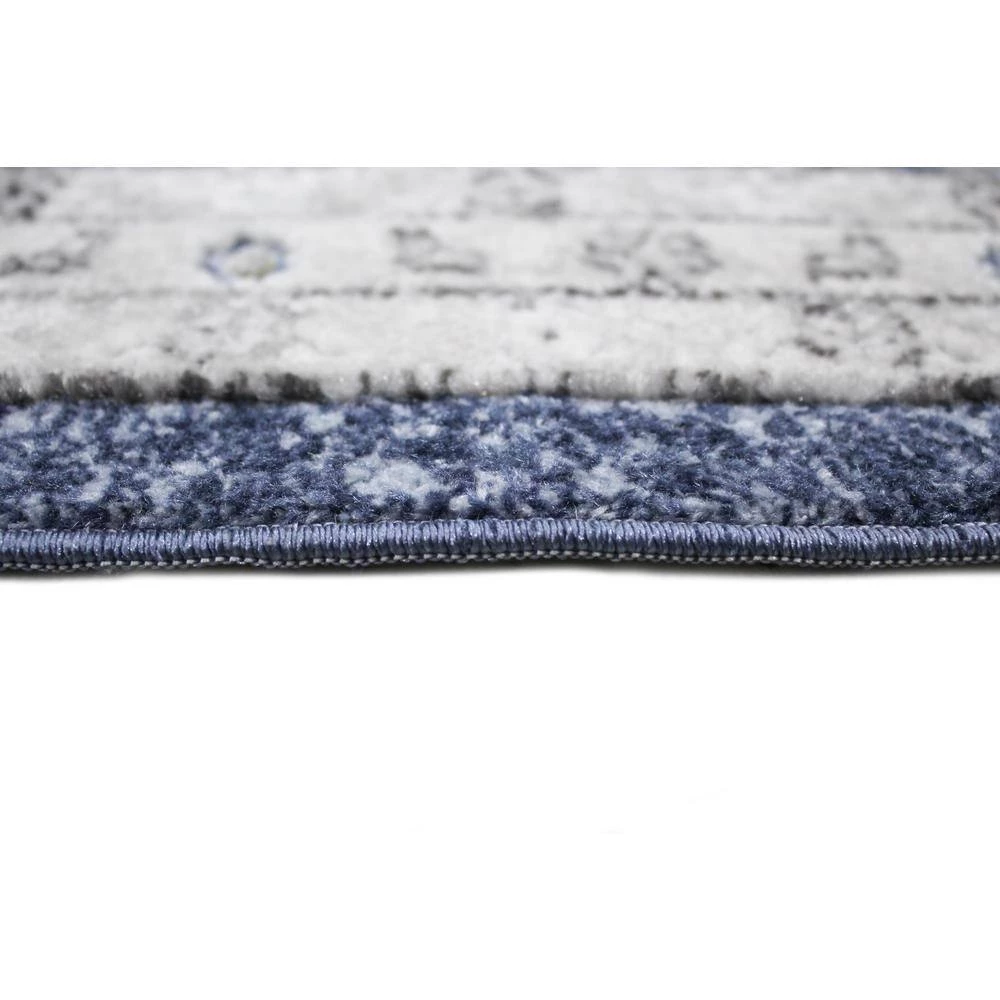 Sevilla Blue 8 ft. 6 in. x 11 ft. 6 in. Floral Transitional Area Rug by BASHIAN 5 Sevilla Blue 8 ft. 6 in. x 11 ft. 6 in. Floral Transitional Area Rug by BASHIAN - Image 5