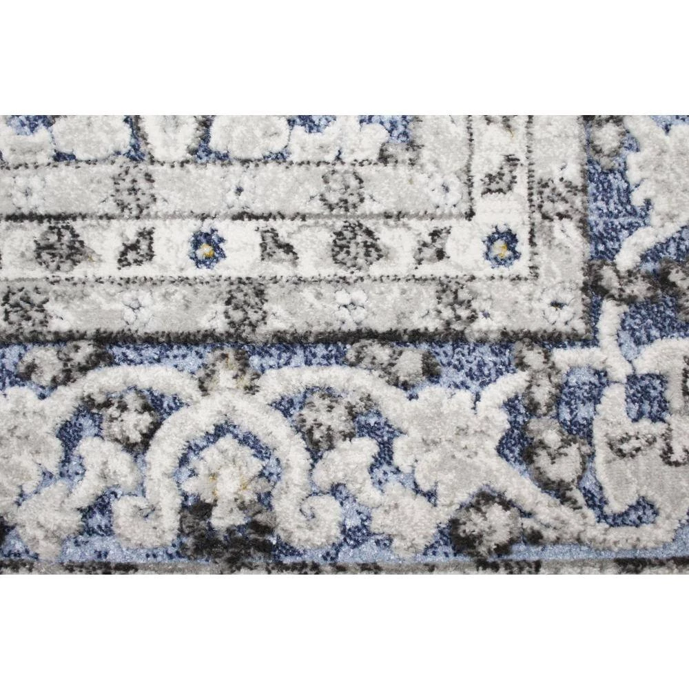 Sevilla Blue 8 ft. 6 in. x 11 ft. 6 in. Floral Transitional Area Rug by BASHIAN 4 Sevilla Blue 8 ft. 6 in. x 11 ft. 6 in. Floral Transitional Area Rug by BASHIAN - Image 4