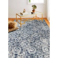 Cambridge Blue 7 ft. x 10 ft. (7'1" x 10') Floral Transitional Area Rug by BASHIAN 11 Cambridge Blue 7 ft. x 10 ft. (7'1" x 10') Floral Transitional Area Rug by BASHIAN -BASHIAN Shop blue bashian area rugs 649652305899 31 1000