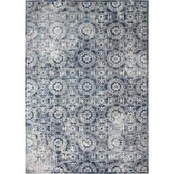 Cambridge Blue 7 ft. x 10 ft. (7'1" x 10') Floral Transitional Area Rug by BASHIAN