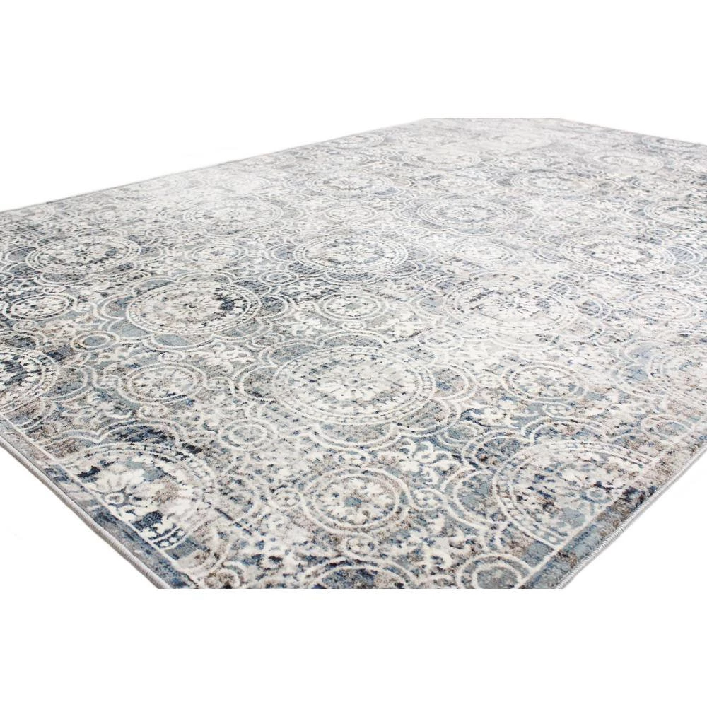 Cambridge Blue 7 ft. x 10 ft. (7'1" x 10') Floral Transitional Area Rug by BASHIAN 2 Cambridge Blue 7 ft. x 10 ft. (7'1" x 10') Floral Transitional Area Rug by BASHIAN - Image 2
