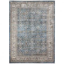Century Blue 9 ft. x 12 ft. (8'6" x 11'6") Floral Transitional Area Rug by BASHIAN