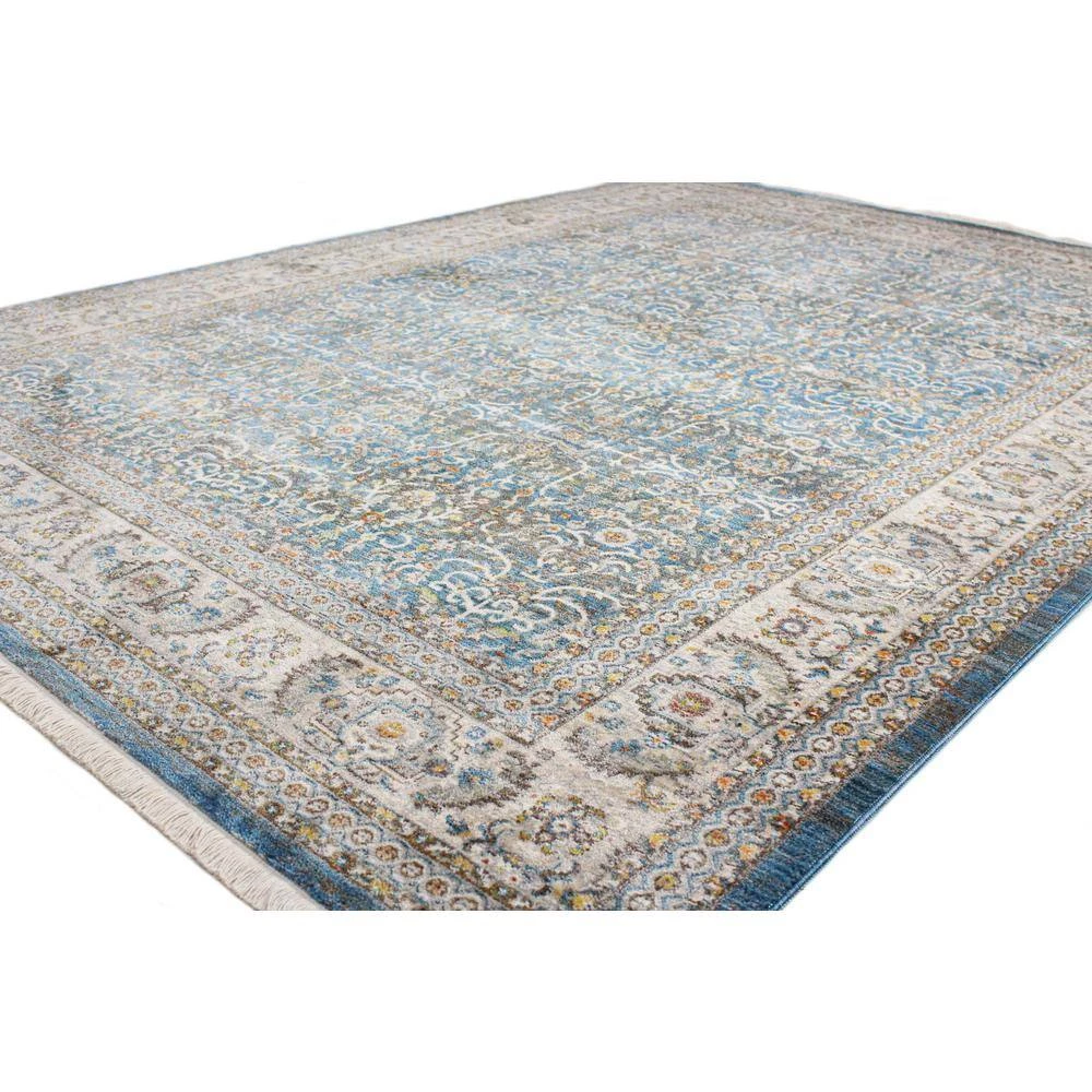 Century Blue 9 ft. x 12 ft. (8'6" x 11'6") Floral Transitional Area Rug by BASHIAN 2 Century Blue 9 ft. x 12 ft. (8'6" x 11'6") Floral Transitional Area Rug by BASHIAN - Image 2