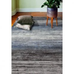Cambridge Blue/Beige 9 ft. x 12 ft. (8'6" x 11'6") Striped Contemporary Area Rug by BASHIAN 11 Cambridge Blue/Beige 9 ft. x 12 ft. (8'6" x 11'6") Striped Contemporary Area Rug by BASHIAN -BASHIAN Shop blue beige bashian area rugs 649652306032 31 1000