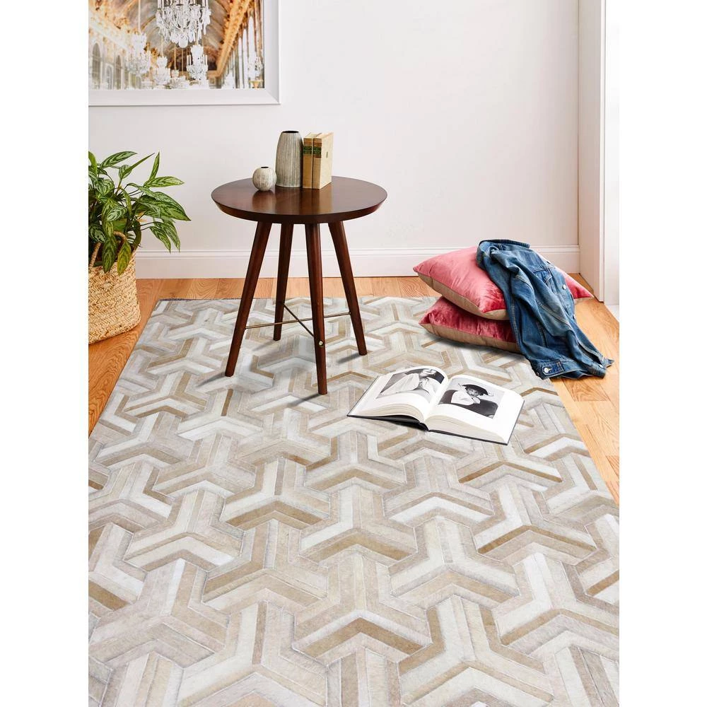 Santa Fe Camel 9 ft. x 12 ft. Geometric Contemporary Area Rug by BASHIAN 6 Santa Fe Camel 9 ft. x 12 ft. Geometric Contemporary Area Rug by BASHIAN - Image 6