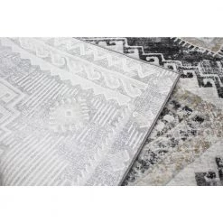 Sierra Charcoal 5 ft. x 8 ft. (5'1" x 7'6") Geometric Transitional Area Rug by BASHIAN -BASHIAN Shop charcoal bashian area rugs 649652286020 66 1000