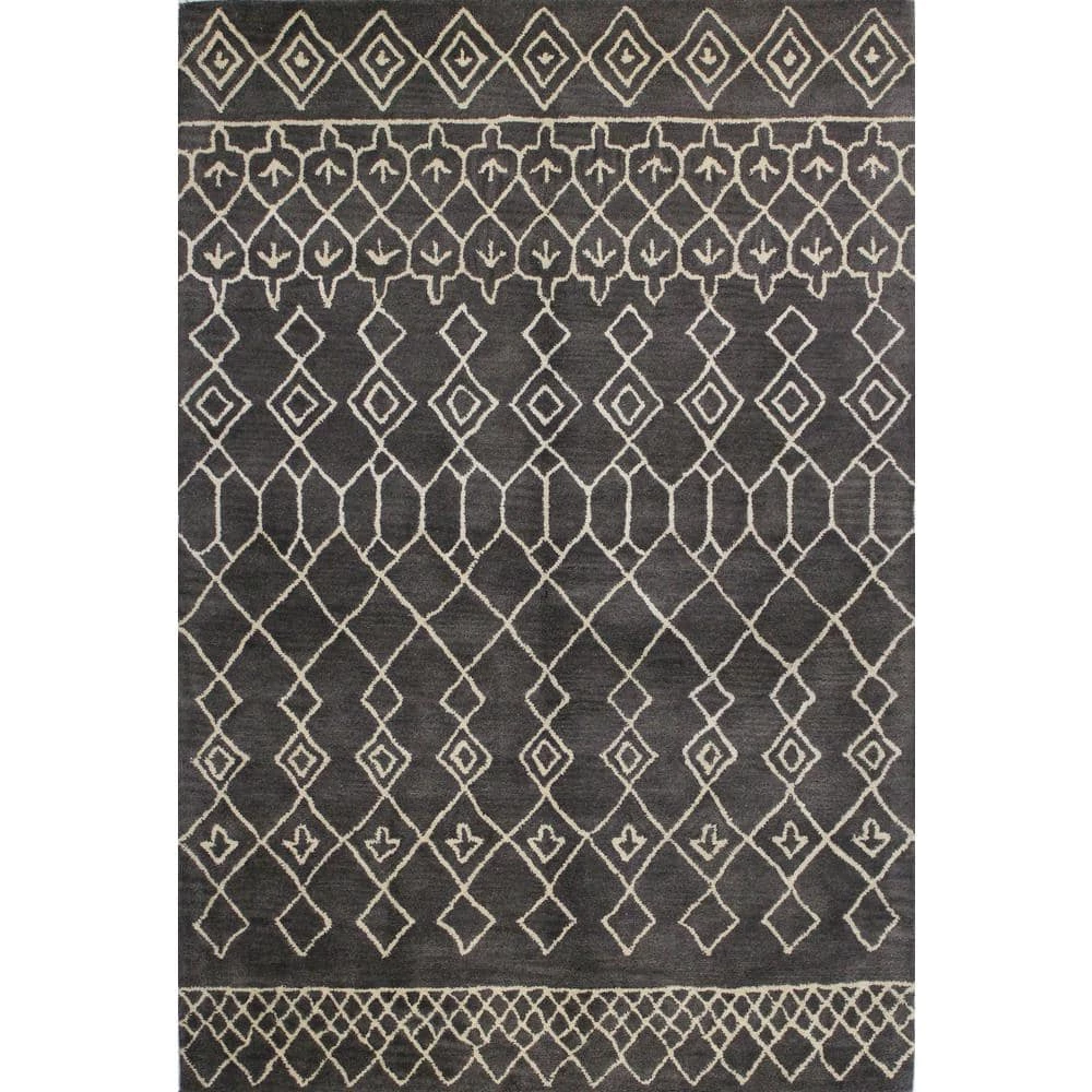 Chelsea Charcoal 10 ft. x 14 ft. (9'6" x 13'6") Moroccan Contemporary Area Rug by BASHIAN 1 Chelsea Charcoal 10 ft. x 14 ft. (9'6" x 13'6") Moroccan Contemporary Area Rug by BASHIAN