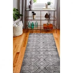 Tangier Charcoal 4 ft. x 6 ft. (3 ft. 6 in. x 5 ft. 6 in.) Geometric Contemporary Accent Rug by BASHIAN -BASHIAN Shop charcoal bashian area rugs 649652307824 31 1000
