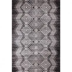 Tangier Charcoal 4 ft. x 6 ft. (3 ft. 6 in. x 5 ft. 6 in.) Geometric Contemporary Accent Rug by BASHIAN