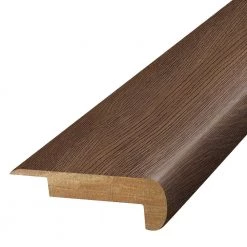 Coffee Bean 0.75 in. T x 2.37 in. W x 78.7 in. L Laminate Stair Nose Molding by PERFORMANCE ACCESSORIES