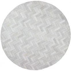 Santa Fe Cream 6 ft. x 6 ft. Chevron Contemporary Area Rug by BASHIAN
