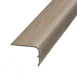 Custard 1.32 in. T x 1.88 in. W x 78.7 in. L Vinyl Stair Nose Molding by PERFORMANCE ACCESSORIES