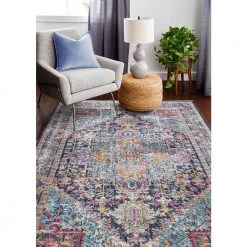 Heritage Dk. Blue 5 ft. x 8 ft. (5'3" x 7'6") Oriental Transitional Area Rug by BASHIAN -BASHIAN Shop dk blue bashian area rugs 649652241241 31 1000